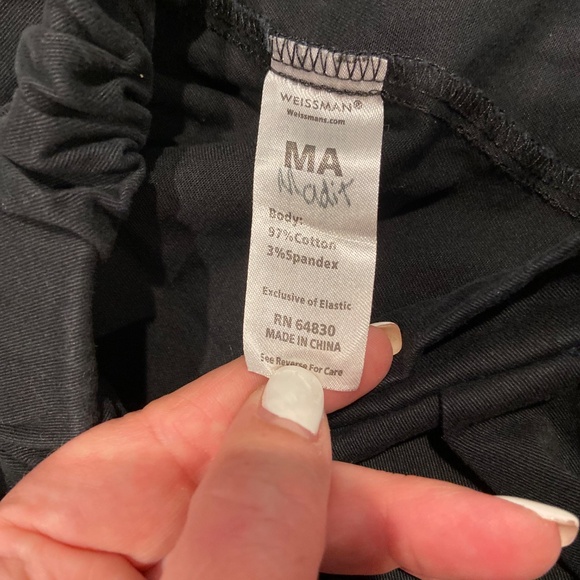 Weissman Mixify Full-Length Twill Joggers – Black – Adult Medium (14556) - Picture 3 of 6